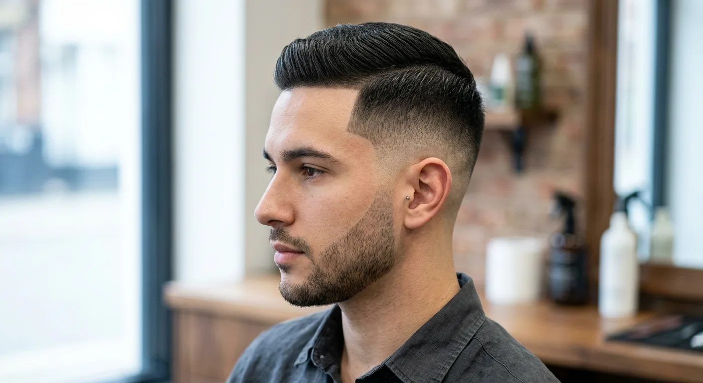 Detail van een perfecte skin fade
