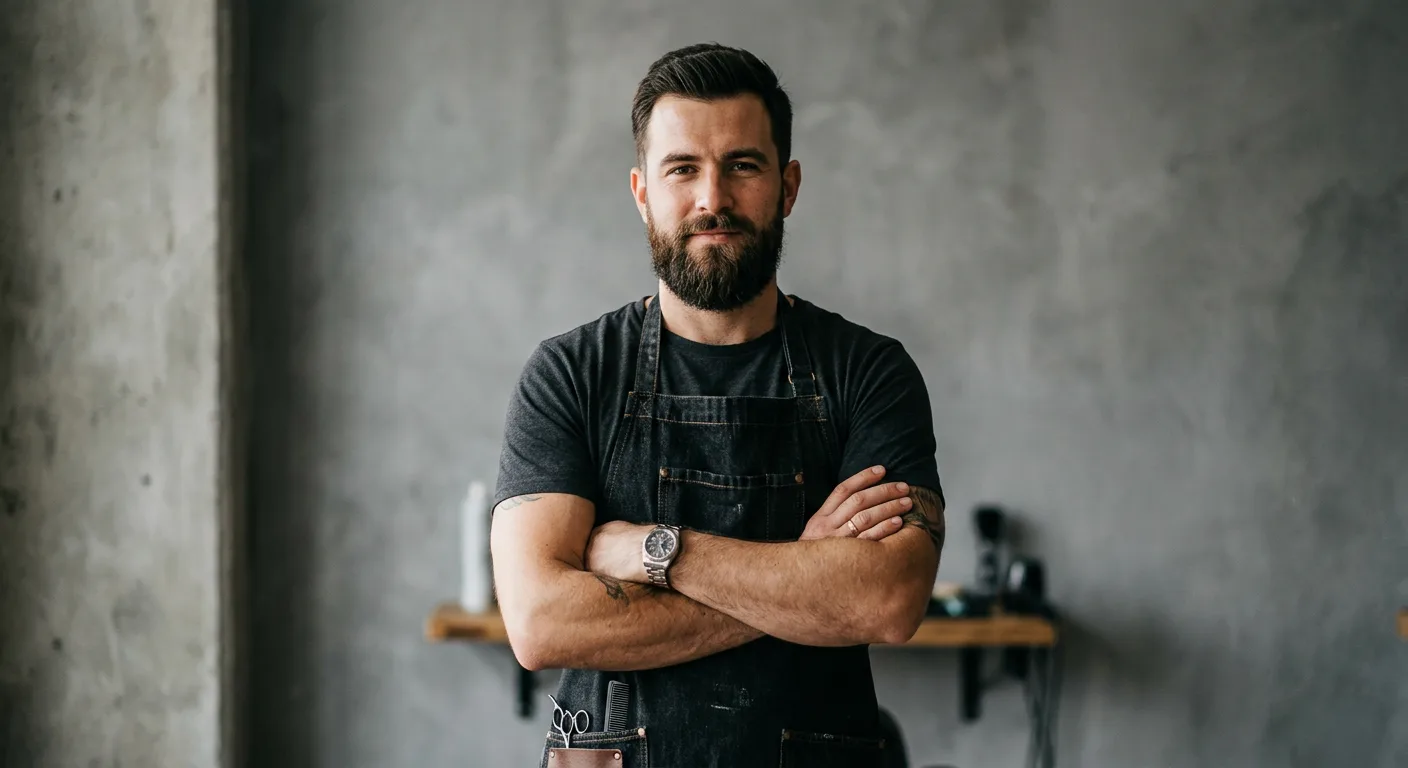 Portret van barbier Jad